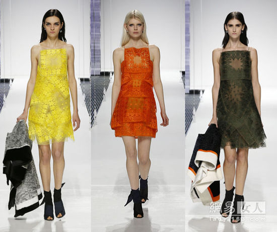 Dior2015早春将丝巾"叠"上身
