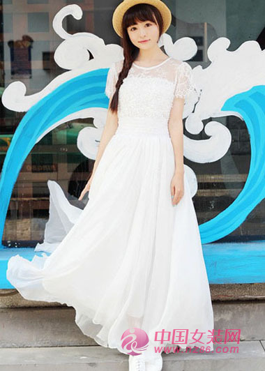 2014夏季最流行：白色仙女裙(图3)