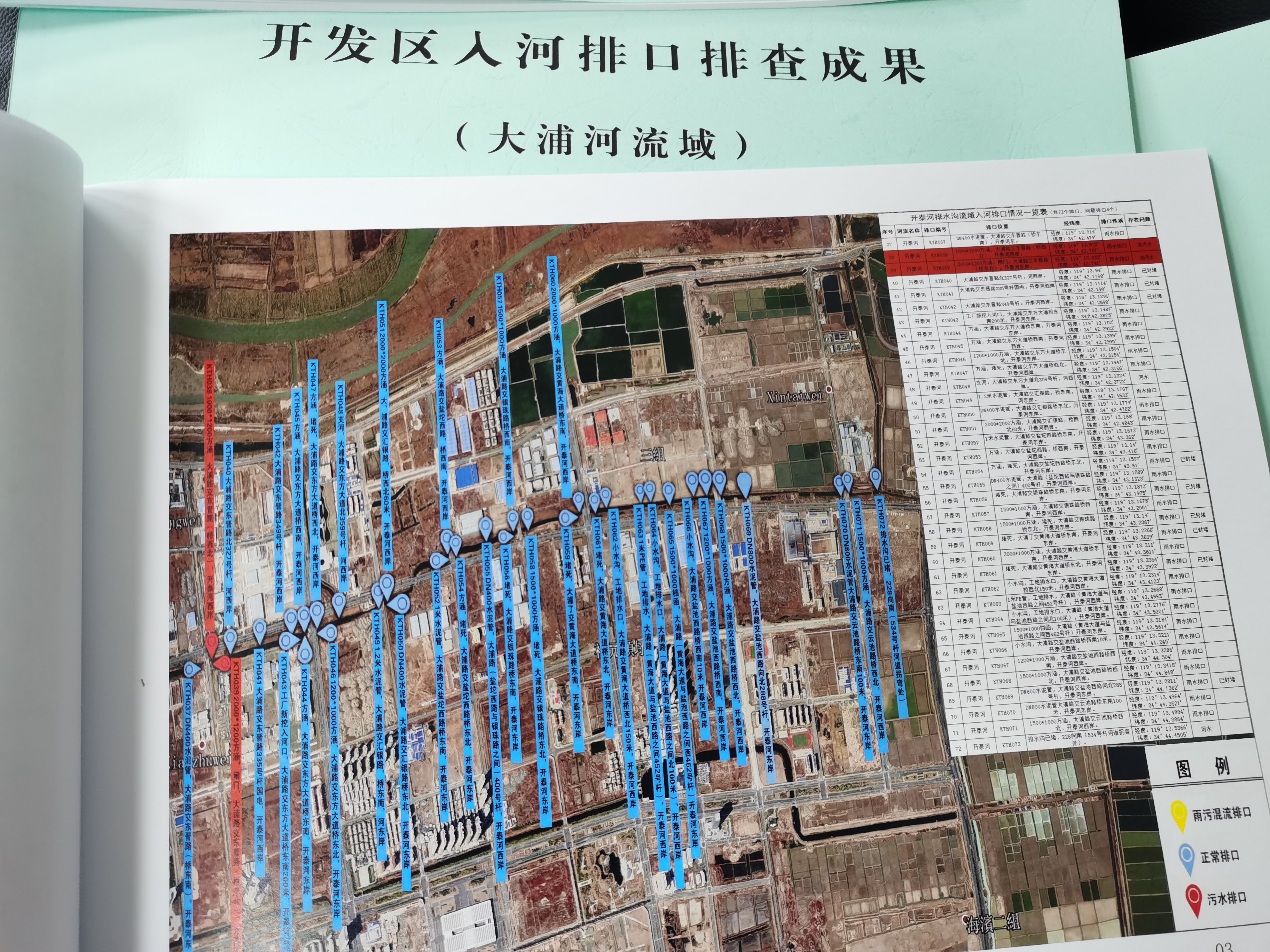 连云港市开发区完成入河排口清查工作