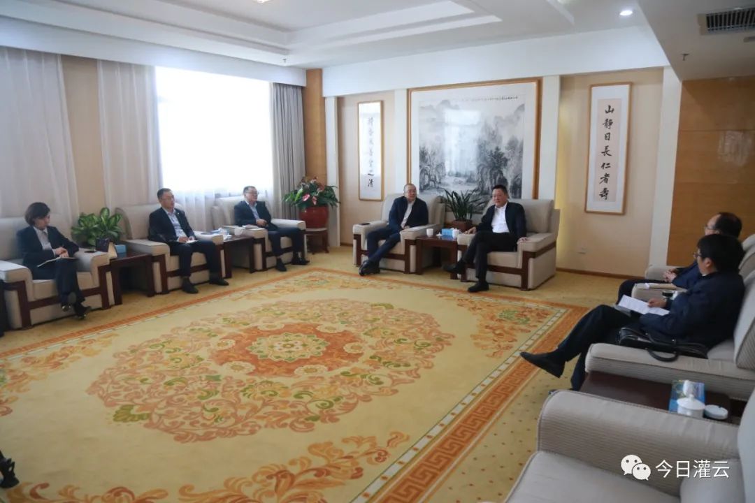 苏锋会见民生银行连云港分行行长王鹏飞一行
