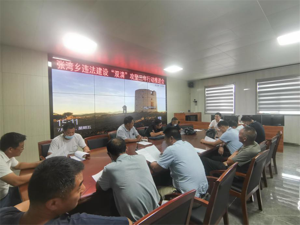 连云港市东海县张湾乡开展违法建设“双清”行动