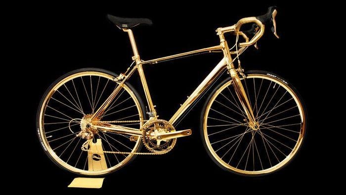 英国土豪 黄金打造自行车标价25万英镑
