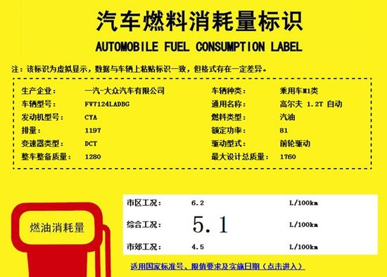 国产新高尔夫1.2TSI动力曝光 或取代1.6L