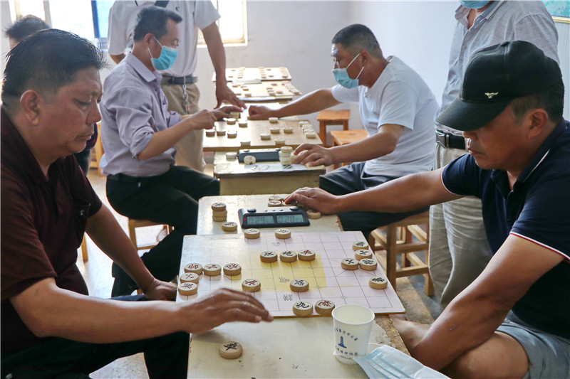 东海县白塔埠镇开展"庆党日"棋类比赛